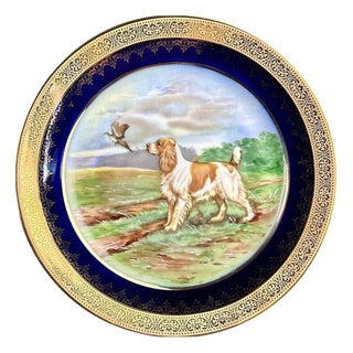 Porcelain Plate by A. P. Andre Prevot, Limoges, France, 1950s For Sale