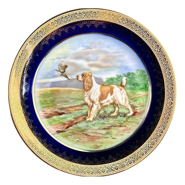 Porcelain Plate by A. P. Andre Prevot, Limoges, France, 1950s For Sale