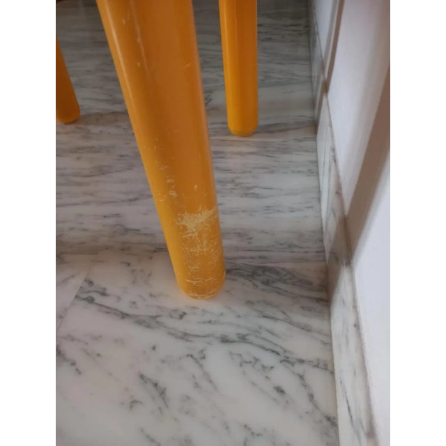 Yellow 4865 Chairs by Carlo Bartoli for Kartell, 1970s, Set of 2 For Sale - Image 9 of 18