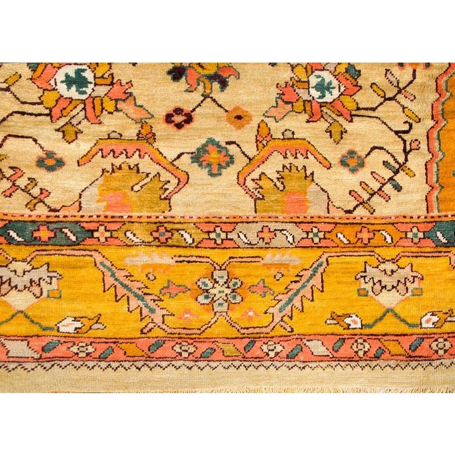 Early 20th Century Turkish Oushak Rug For Sale - Image 10 of 16