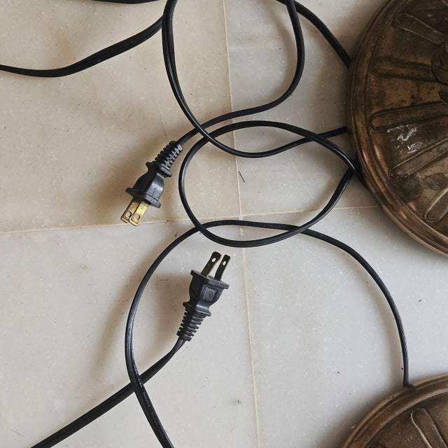 Vintage Wildwood Fall N Leaves Cast Brass Lamps - a Pair For Sale - Image 9 of 12