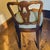 1970s Vintage Italian Chippendale Walnut Dining Chairs With Bee Silk Upholstery - Set of 5 For Sale - Image 9 of 11