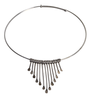 Modern Sterling Silver Collier Necklace, 1960s