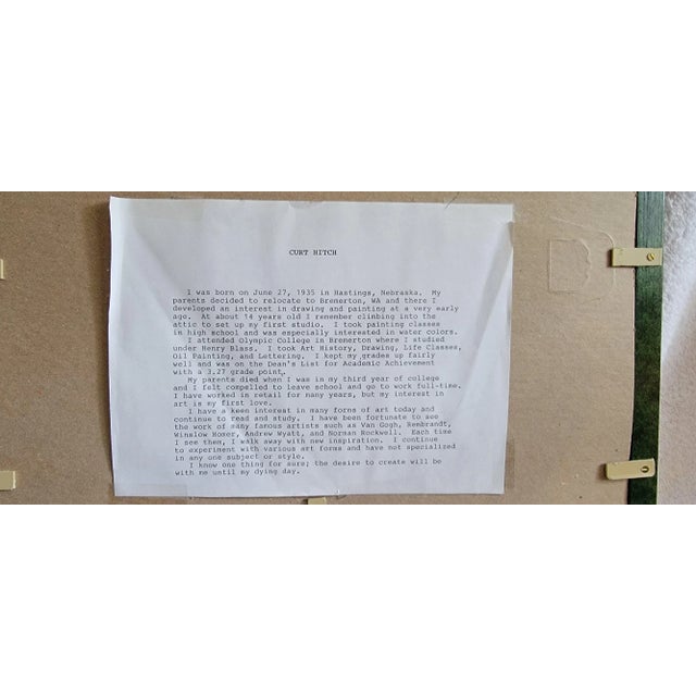 "Country Road" Contemporary Original Landscape Acrylic Painting by Curt Hitch, Framed For Sale - Image 6 of 8