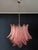 Italian Murano Six-Tier Felci Glass Chandelier with 36 Pink Glasses For Sale - Image 11 of 18