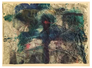 Agi Straus, Abstract Composition, 1962, Gouache on Paper