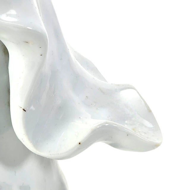 Ceramic Large Japanese Porcelain Kannon (Guanyin) – 30" Mid-Century Export Goddess of Mercy Figure, Marked Japan For Sale - Image 7 of 12