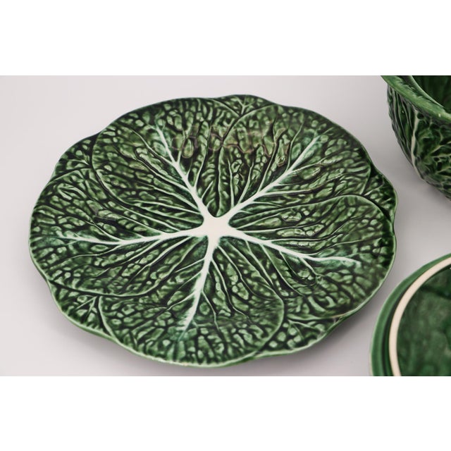 1950s Bordallo Pinheiro Large Cabbage Tureen and Underplate, Portuguese For Sale - Image 9 of 15