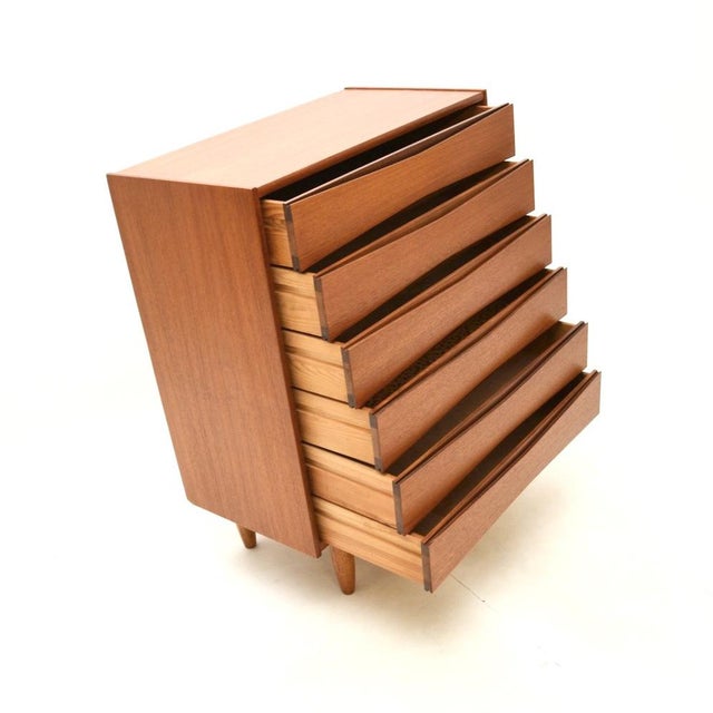 Mid-Century Modern Vintage Scandinavian Teak Chest of Drawers by Skeie & Co., 1960s For Sale - Image 3 of 8