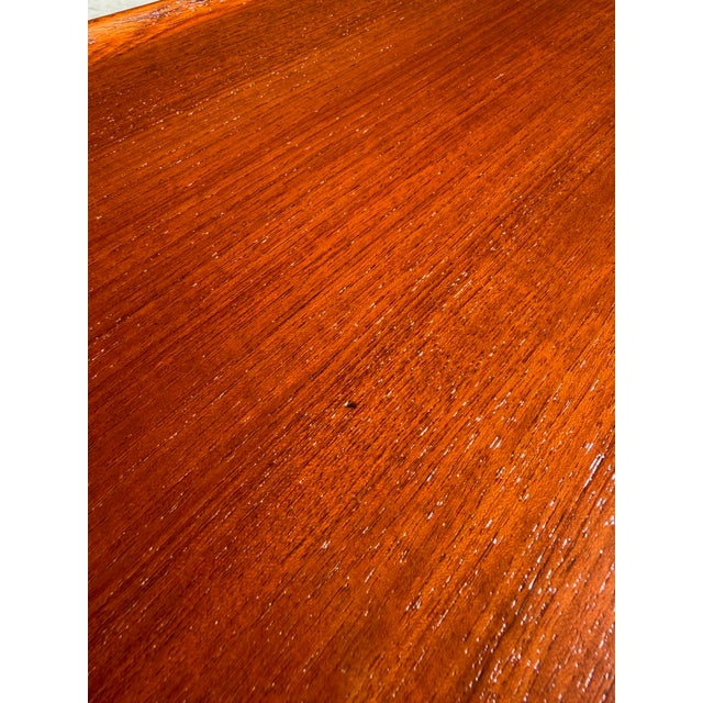 Cinnamon 1960s Folke Ohlsson for Tingstroms Large Swedish Teak “Frisco” Coffee Table For Sale - Image 8 of 12
