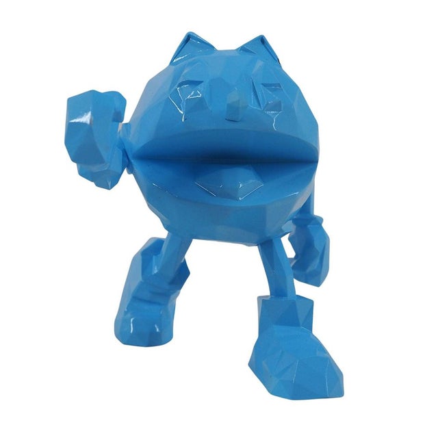 Plastic Mini Blue Resin Pac Man from Richard Orlinski For Sale - Image 7 of 7