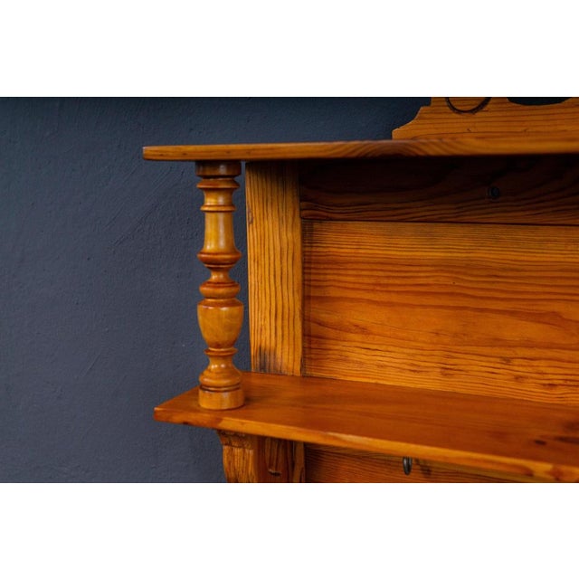 Vintage Brown Wall Shelf For Sale - Image 11 of 14