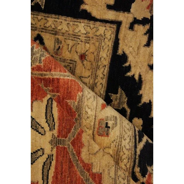 A Persian influenced Turkish hand knotted rug made by skilled artisans capable of creating the most exceptional vegetable...