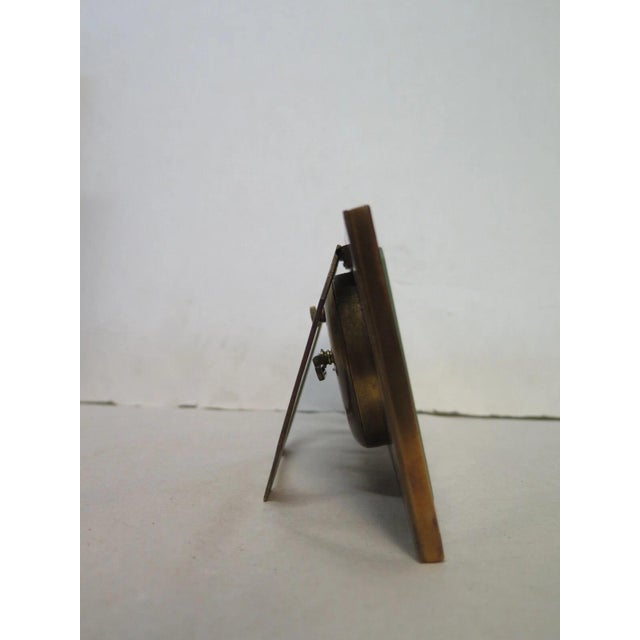 Black Early 20th Century Art Deco Period Easel Back Desk Clock For Sale - Image 8 of 9