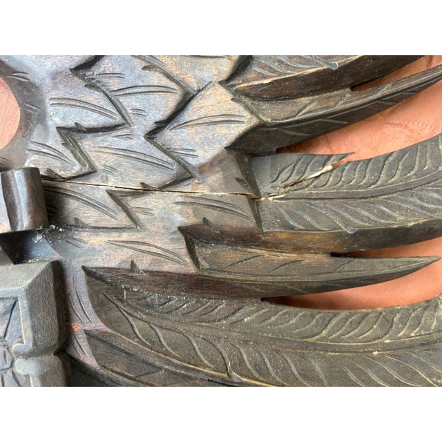 Carved Spanish Toledo Hapsburg Dynasty Coat of Arms For Sale - Image 4 of 11