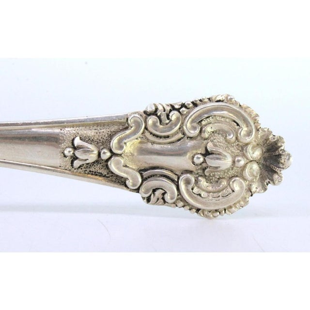 Silver Rice and Serving Spoon with Shell-Shaped Borders For Sale - Image 6 of 9