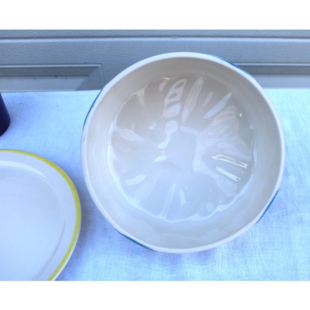 Ceramic Late 20th Century Large Italian Vintage Vietri Italian Majolica Bird and Vegetable Soup Tureen For Sale - Image 7 of 11