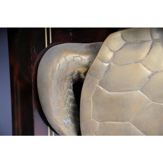 Brown Vintage Tortoise Table Lamps in Brass, 1970s, Set of 2 For Sale - Image 8 of 18