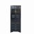 2010s Oriental Black Narrow Wood Carving Shutter Doors Drawers Storage Cabinet For Sale - Image 5 of 5
