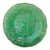 Antique Green Majolica Grape Leaf Plate For Sale