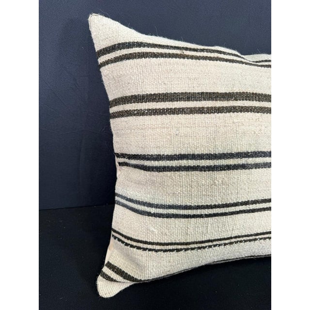 Turkish Hemp Pillow Cushion Natural Beige Brown Cushion Cover 20"x20" #30637 Enhance your home decor with our Kilim Pillow...
