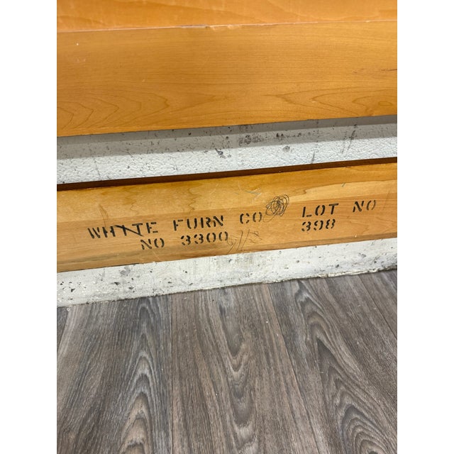 Vintage Full Size White Furniture Company French Provincial Bed For Sale - Image 17 of 18