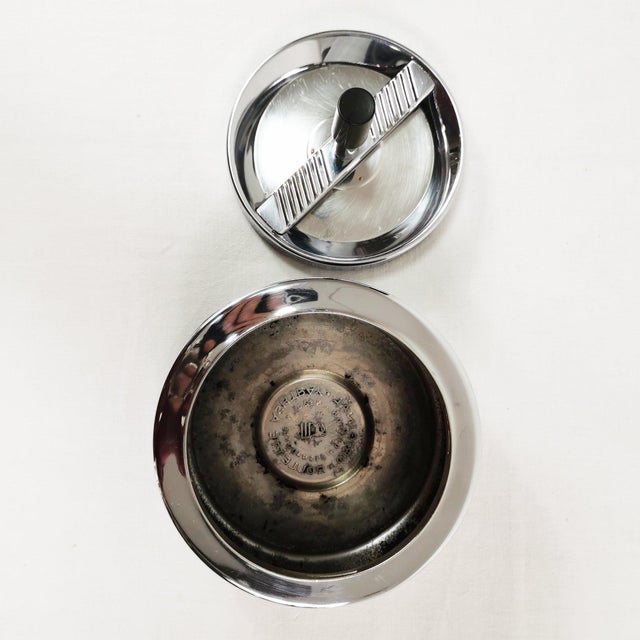 Black Bauhaus Ashtray by Bernadotte & Bjørn for Erhard, 1960s For Sale - Image 8 of 12