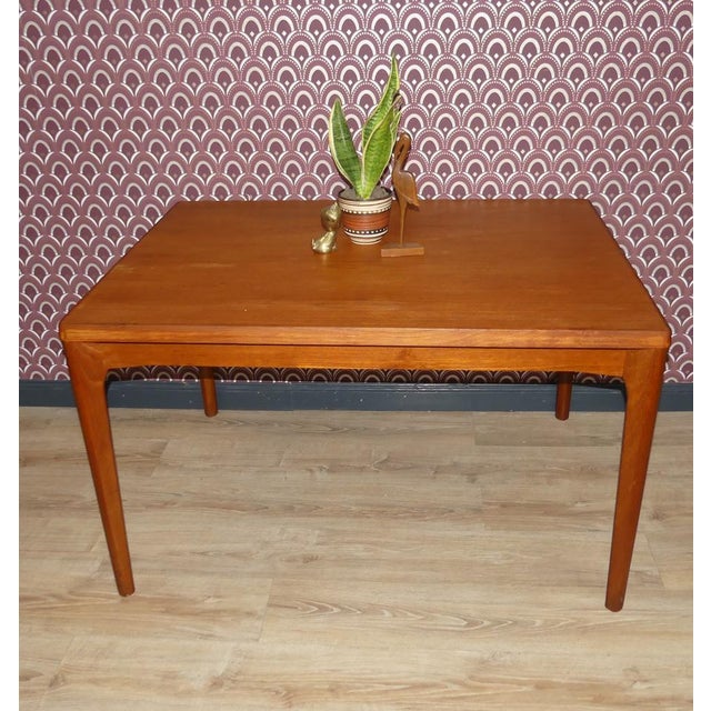 Mid-Century Modern Teak Extendable Dining Table by Henning Kjaernulf for Vejle Stole & Møbelfabrik For Sale - Image 3 of 18