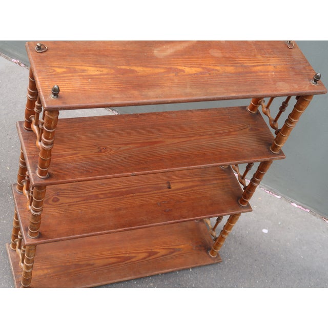 Late 19th Century French Antique First Half XXth Century Wall Shelf in Solid Wood. For Sale - Image 5 of 11