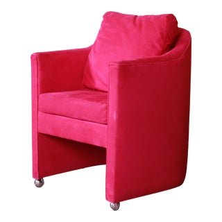 Modern Upholstered Club Chair by Preview, 1980s For Sale