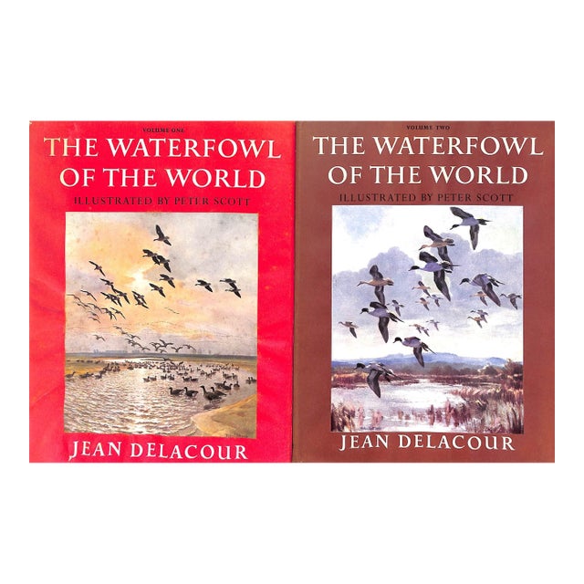 "The Waterfowl of the World: Volumes One & Two" 1956 Delacour, Jean For Sale