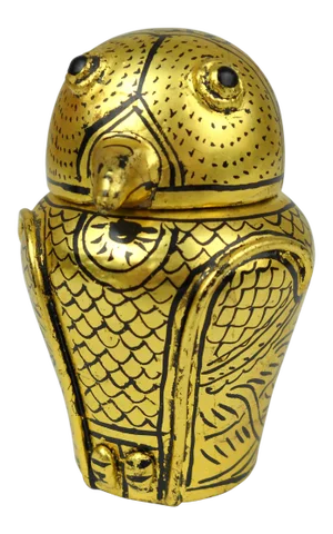 Petite Burmese Lacquer Owl Box