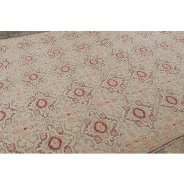 Rug & Kilim Vintage Bessarabian Kilim Rug in Beige With Floral Patterns - Rug & Kilim For Sale - Image 4 of 7