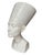 Magnificent and rare Mid-Century Modern bust of Nefertiti with a tall, textured crown and smooth , fine detailed facial...