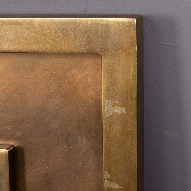 Vintage Square Brass and Bronzed Mirror from Belgo Chrom, Belgium, 1970s For Sale - Image 17 of 18
