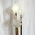 Art Deco Art Deco Sculptural Acrylic and Brass Torchiere Floor Lamp With Calla Lily-Inspired Shades For Sale - Image 3 of 12