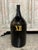 French Large Antique French Hand Blown and Painted Wine Bottle, Normandy, Circa 1880s For Sale - Image 3 of 8