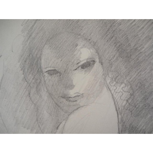 Marie LAURENCIN Seductress Original pencil drawing Signed with the artist's stamp On paper 13.5 x 14.5 cm Very good state...