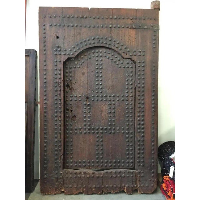 Antique Large Moroccan Moorish Antique Ryad Studded Door 19th C. For Sale - Image 18 of 18