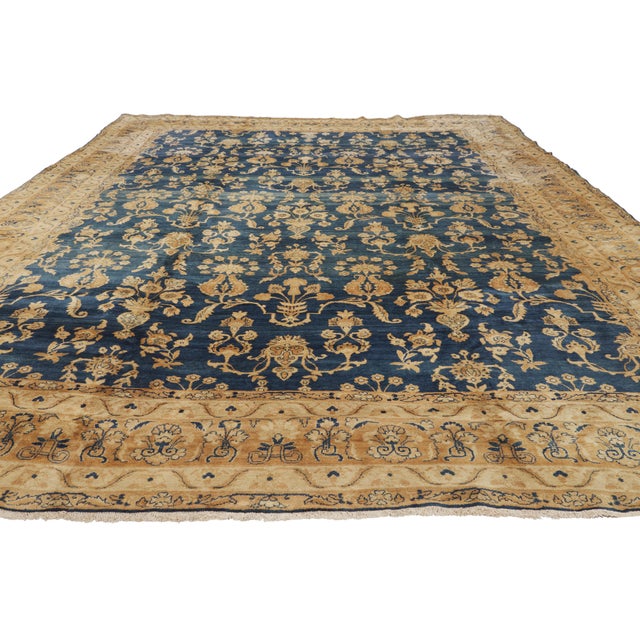 Victorian Antique Persian Kerman Rug, 08'09 X 12'00 For Sale - Image 3 of 12