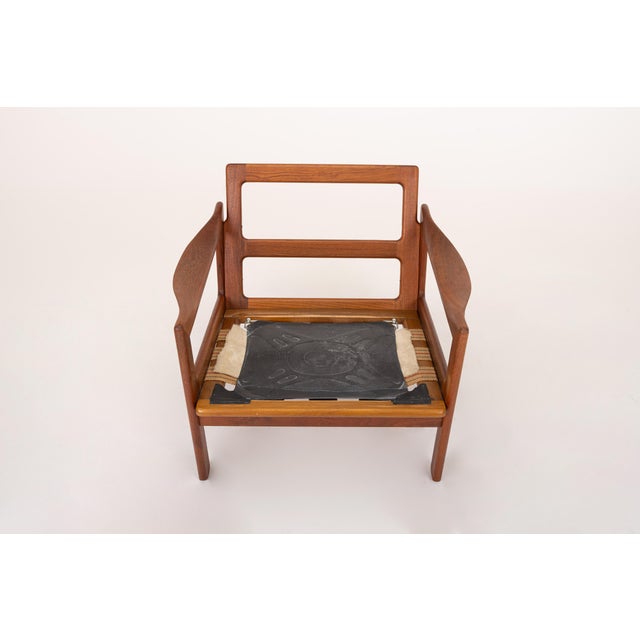 Brown Vintage Easy Chairs by Illum Wikkelsø for Niels Eilersen, 1960s, Set of 2 For Sale - Image 8 of 12