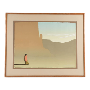 Late 20th Century Framed Signed r.c. Gorman Limited-Edition "Canyon De Chelly" Lithograph