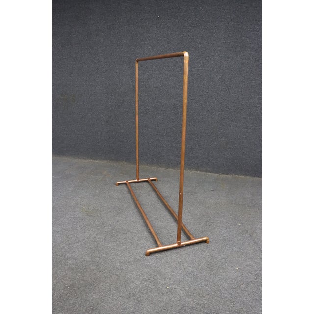 Copper Industrial Copper Pipe Garment Rack or Retail Clothing Display Stand For Sale - Image 8 of 13