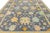 Modern Hand-Knotted Oushak Style Wool Rug in Slate Blue, Ochre & Pastel Accents For Sale - Image 9 of 11