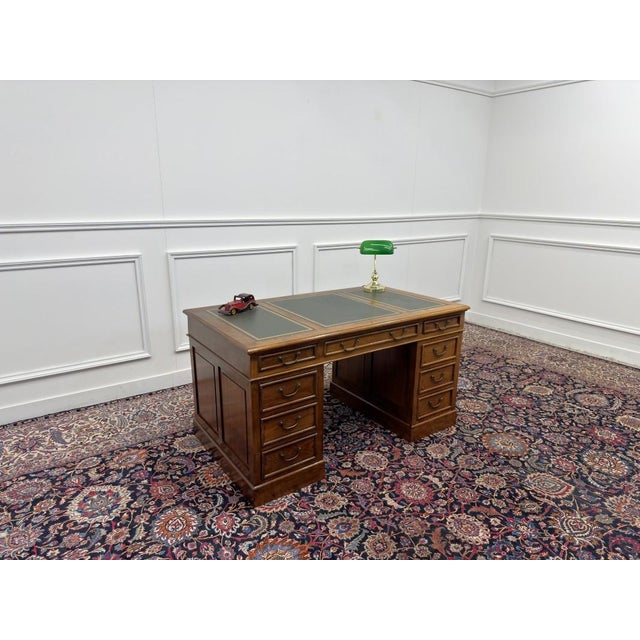 English Desk with Green Inlay For Sale - Image 18 of 18