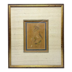 17th Century Persian Painting, Framed