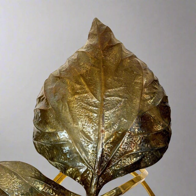 Modern 1970s Carlo Giorgi for Bottega Gadda 'Rabarbaro' Two-Leaf Table Lamp For Sale - Image 3 of 18