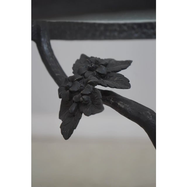 Jonathan Charles Bird & Tree Form Glass Top Lamp Table For Sale - Image 10 of 12