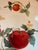 Late 20th Century Late 20th Century Large Italian Hand-Painted Ceramic Tomato Bowl by Netas, 14.25” Diameter For Sale - Image 5 of 7