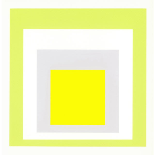 Original "Homage to the Square" serigraph (screenprint) "Joy", printed in 1968 by Siebdruck-Atelier Herbert Geier,...